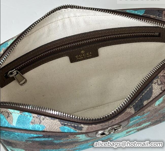 Super Quality Gucci Mens Ophidia small crossbody bag in Camouflage GG Fabric 839155 Blue 2026