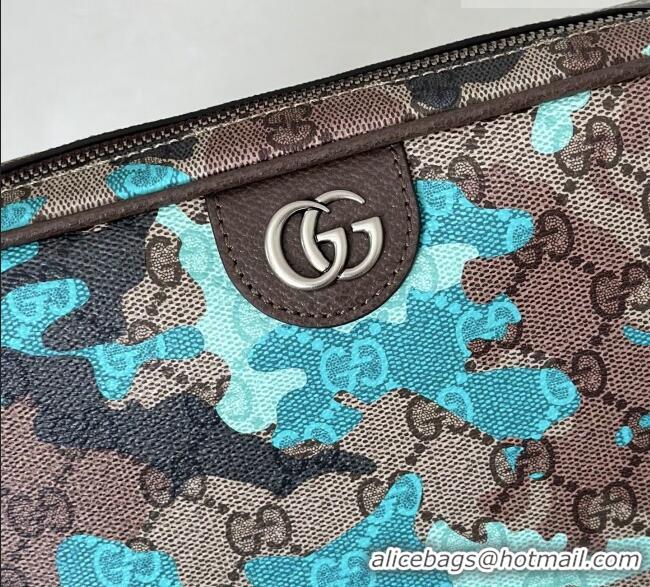 Super Quality Gucci Mens Ophidia small crossbody bag in Camouflage GG Fabric 839155 Blue 2026