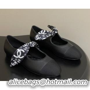 Good Looking Chanel Lambskin, Silk & Grosgrain Ballet Flats with Bow G46937 Black 2026