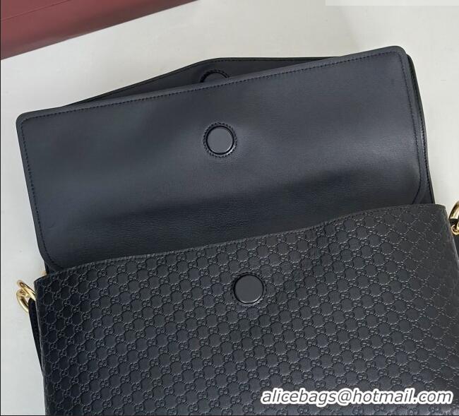 Top Grade Gucci Large shoulder bag with chain in GG Leather 857362 Black 2026