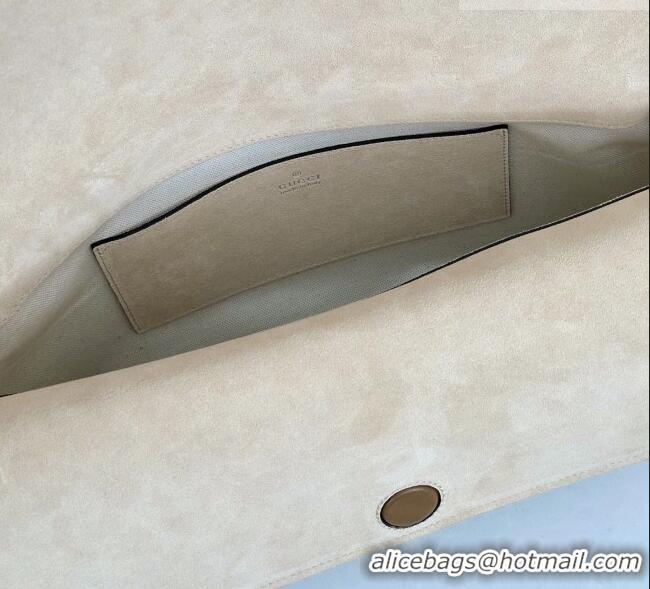 Best Price Gucci Large shoulder bag with chain in GG Suede 857362 Beige 2026