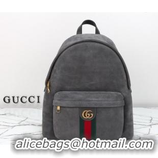 Best Quality Gucci Mens Ophidia Suede medium backpack bag 834466 Grey 2026