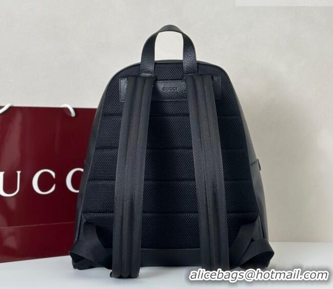 Top Quality Gucci Mens Ophidia Leather medium backpack bag 834466 Black 2025