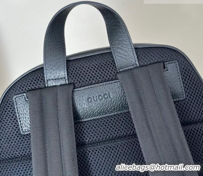 Top Quality Gucci Mens Ophidia Leather medium backpack bag 834466 Black 2025