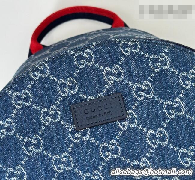 Promotional Gucci Children's GG backpack bag in Denim 782708 Blue 2026