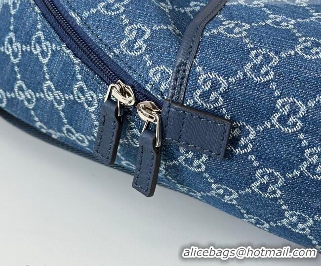 Promotional Gucci Children's GG backpack bag in Denim 782708 Blue 2026