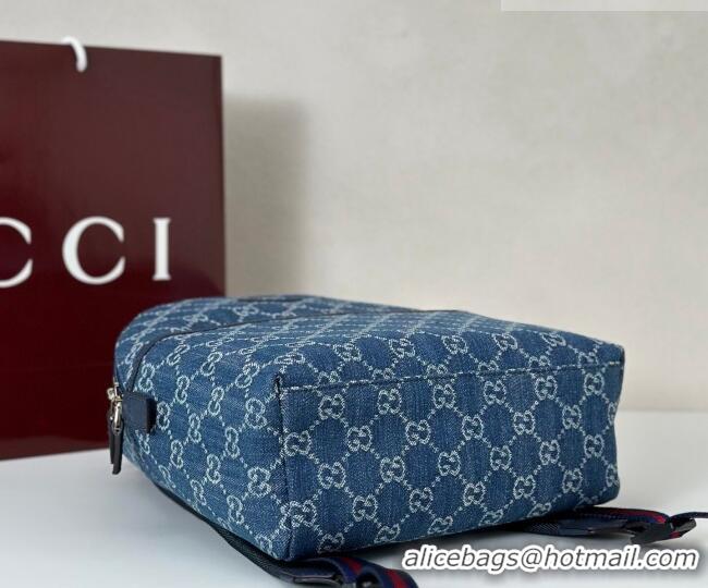 Promotional Gucci Children's GG backpack bag in Denim 782708 Blue 2026