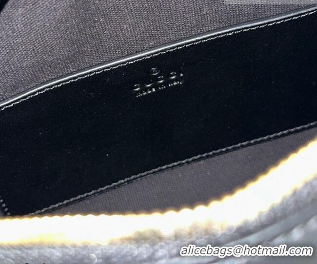 Best Price Gucci GG Emblem Leather Small Boston Bag 848889 Black 2026