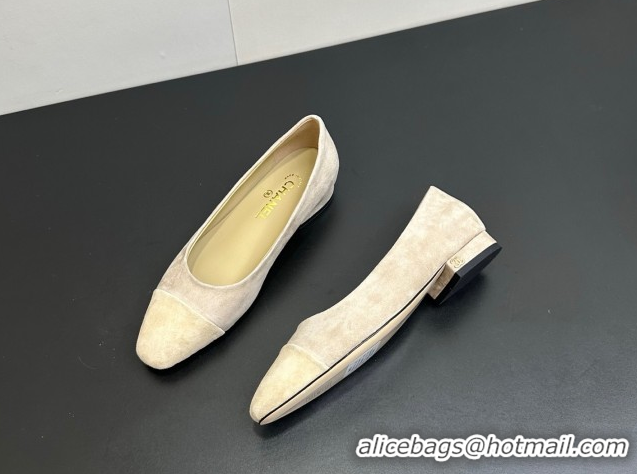 Best Product Chanel Suede Slingbacks Flat CH122405 Beige/Yellow 2026