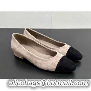 Unique Style Chanel Suede Slingbacks Flat CH122405 Light Grey 2026