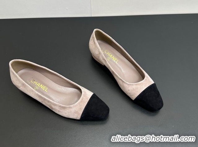 Unique Style Chanel Suede Slingbacks Flat CH122405 Light Grey 2026