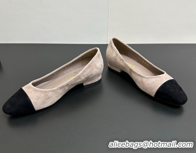 Unique Style Chanel Suede Slingbacks Flat CH122405 Light Grey 2026