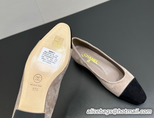 Unique Style Chanel Suede Slingbacks Flat CH122405 Light Grey 2026