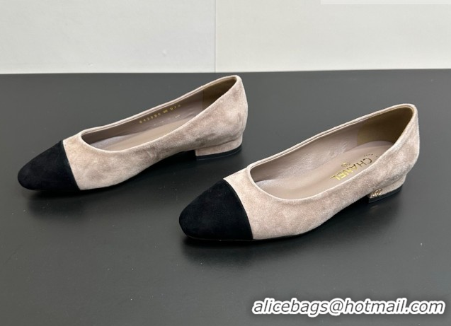 Unique Style Chanel Suede Slingbacks Flat CH122405 Light Grey 2026