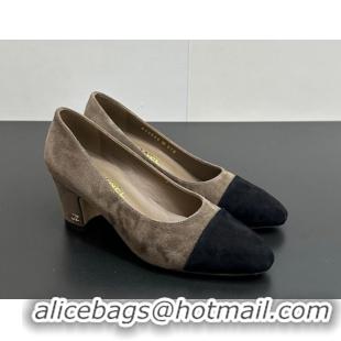 Luxurious Chanel Suede Pumps 6.5cm CH122405 Taupe 2026