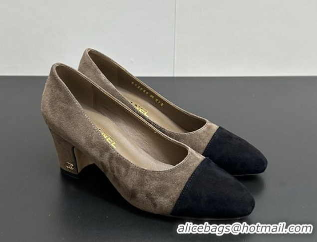 Luxurious Chanel Suede Pumps 6.5cm CH122405 Taupe 2026