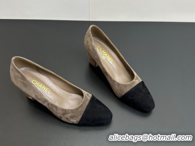 Luxurious Chanel Suede Pumps 6.5cm CH122405 Taupe 2026