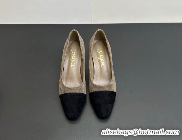 Luxurious Chanel Suede Pumps 6.5cm CH122405 Taupe 2026