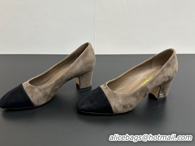 Luxurious Chanel Suede Pumps 6.5cm CH122405 Taupe 2026
