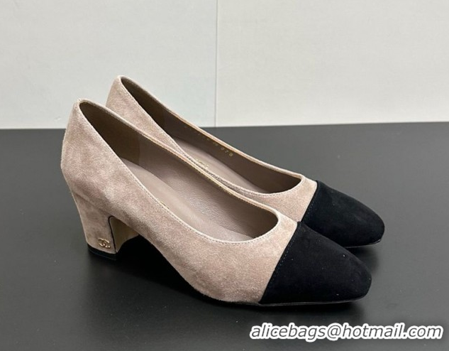 Popular Style Chanel Suede Pumps 6.5cm CH122405 Light Grey 2026