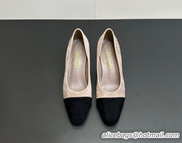 Popular Style Chanel Suede Pumps 6.5cm CH122405 Light Grey 2026