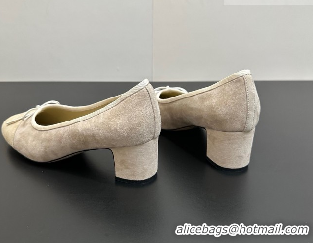 Big Discount Chanel Suede Pumps 6.5cm CH122405 Beige/Yellow 2026