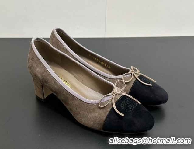 Durable Chanel Suede Pumps 6.5cm CH122405 Taupe 2026
