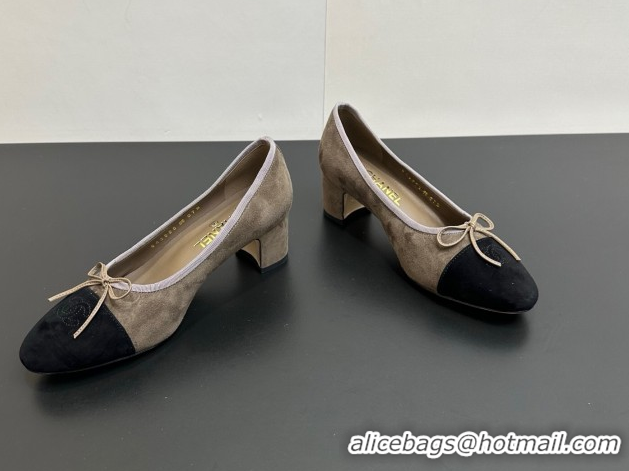 Durable Chanel Suede Pumps 6.5cm CH122405 Taupe 2026