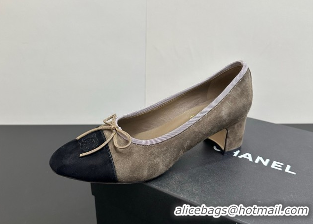 Durable Chanel Suede Pumps 6.5cm CH122405 Taupe 2026