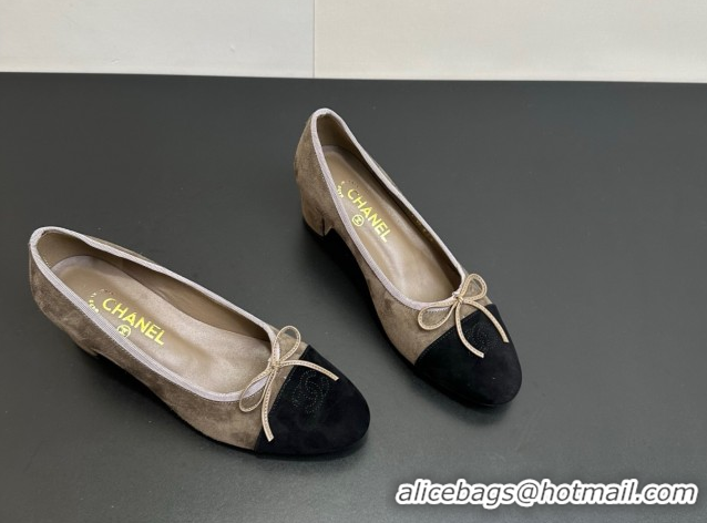 Durable Chanel Suede Pumps 6.5cm CH122405 Taupe 2026