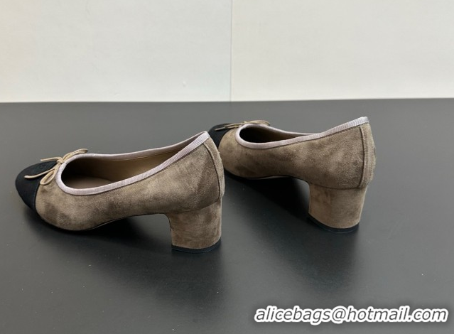 Durable Chanel Suede Pumps 6.5cm CH122405 Taupe 2026