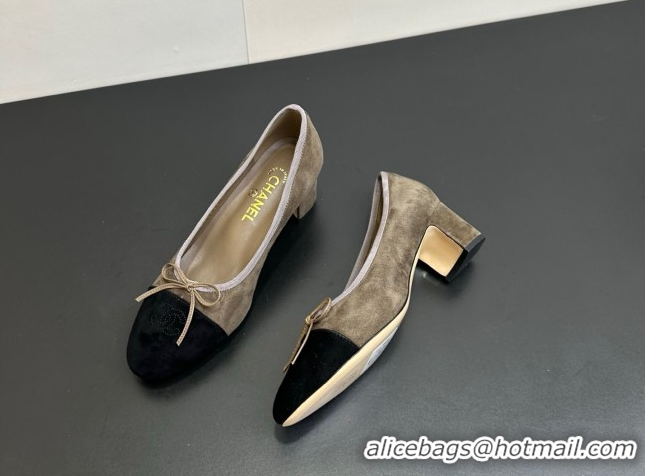 Durable Chanel Suede Pumps 6.5cm CH122405 Taupe 2026