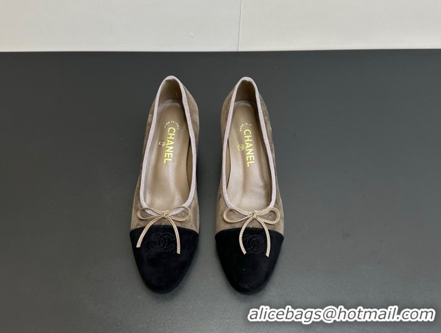 Durable Chanel Suede Pumps 6.5cm CH122405 Taupe 2026