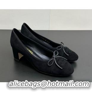 Most Popular Chanel Suede Pumps 6.5cm CH122405 Black2 2026
