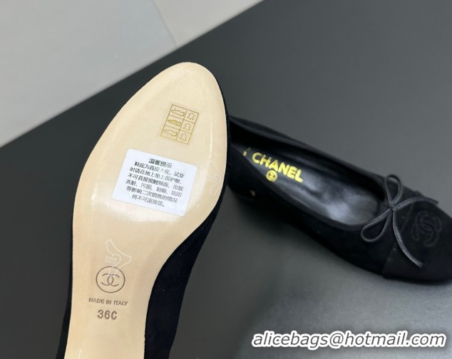 Most Popular Chanel Suede Pumps 6.5cm CH122405 Black2 2026