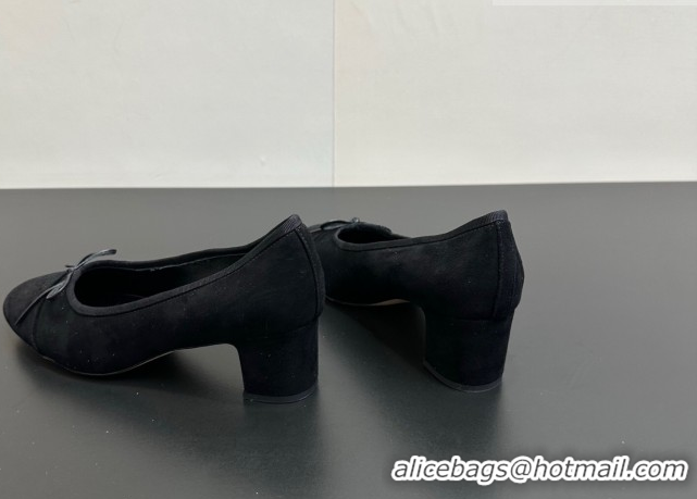 Most Popular Chanel Suede Pumps 6.5cm CH122405 Black2 2026