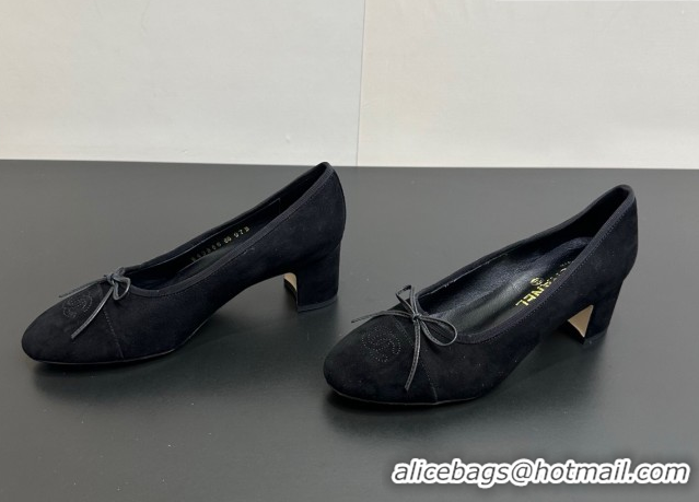 Most Popular Chanel Suede Pumps 6.5cm CH122405 Black2 2026