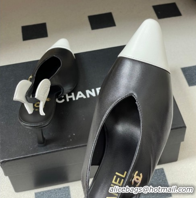 Shop Cheap Chanel Lambskin Leather Slingbacks Pump 7.5cm CH122407 Black 2026