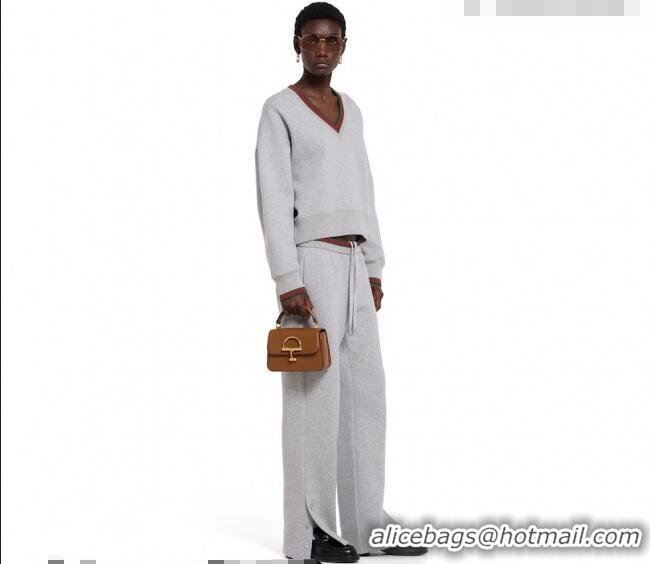 Famous Brand Gucci Siena Leather small top handle bag with Half Horsebit 855536 White 2026