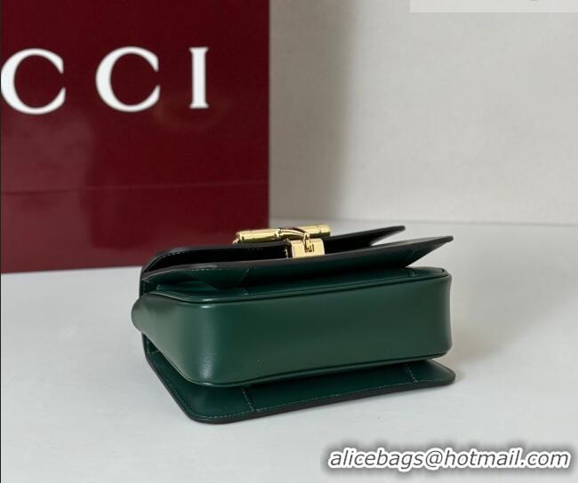 Well Crafted Gucci Siena Leather small top handle bag with Half Horsebit 855536 Green 2026