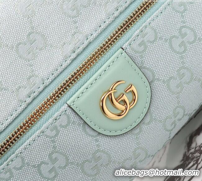 Best Price Gucci Vanity medium top handle bag in GG Canvas 857799 Icy Blue 2026