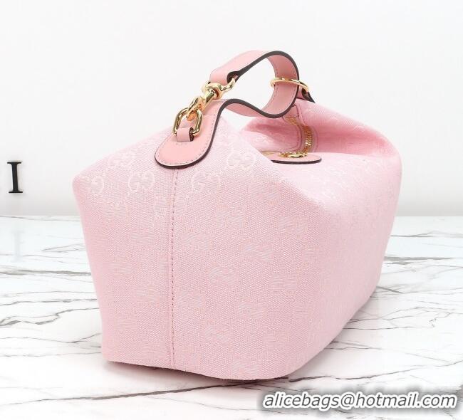 Good Taste Gucci Vanity medium top handle bag in GG Canvas 857799 Pink 2026