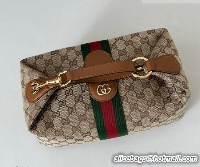 Luxury Discount Gucci Vanity medium top handle bag in GG Canvas 857799 Beige 2026