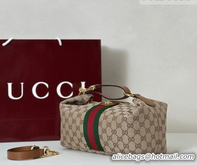 Luxury Discount Gucci Vanity medium top handle bag in GG Canvas 857799 Beige 2026