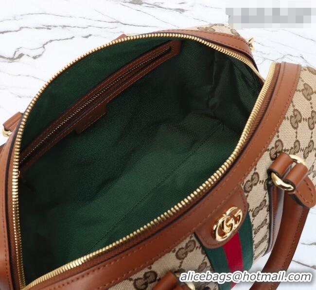 Grade Discount Gucci Ophidia medium boston bag in GG Canvas 857595 Beige/Brown 2026