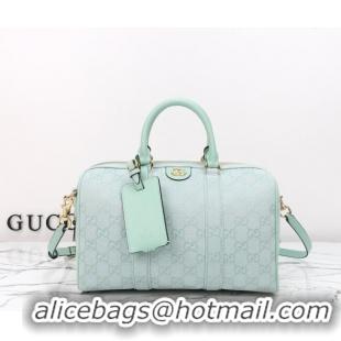 Promotional Gucci Ophidia medium boston bag in GG Canvas 857595 Icy Blue 2026