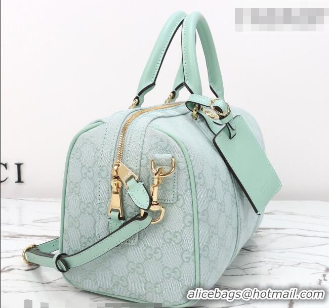Promotional Gucci Ophidia medium boston bag in GG Canvas 857595 Icy Blue 2026