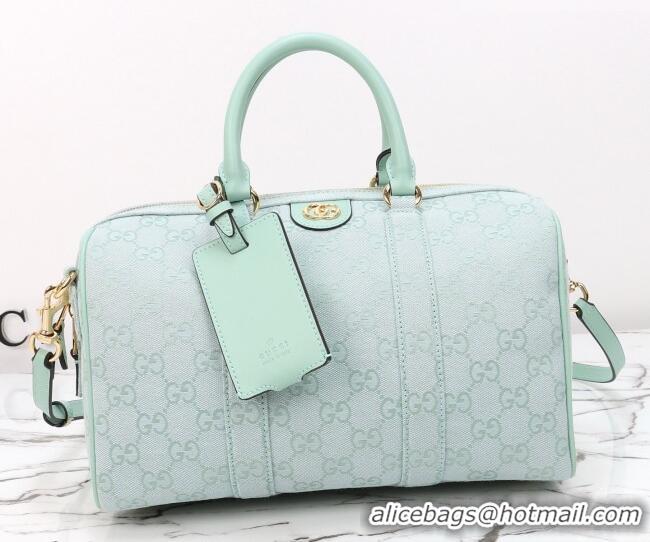 Promotional Gucci Ophidia medium boston bag in GG Canvas 857595 Icy Blue 2026