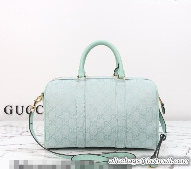 Promotional Gucci Ophidia medium boston bag in GG Canvas 857595 Icy Blue 2026