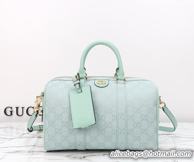 Promotional Gucci Ophidia medium boston bag in GG Canvas 857595 Icy Blue 2026